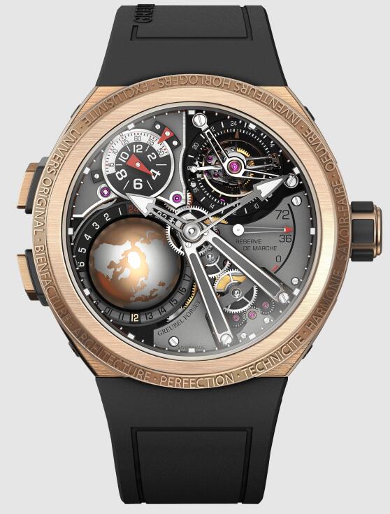 Greubel Forsey GMT Sport red gold replica watch